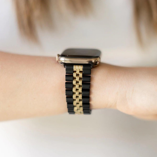 Olivia Black & Gold Stainless Steel